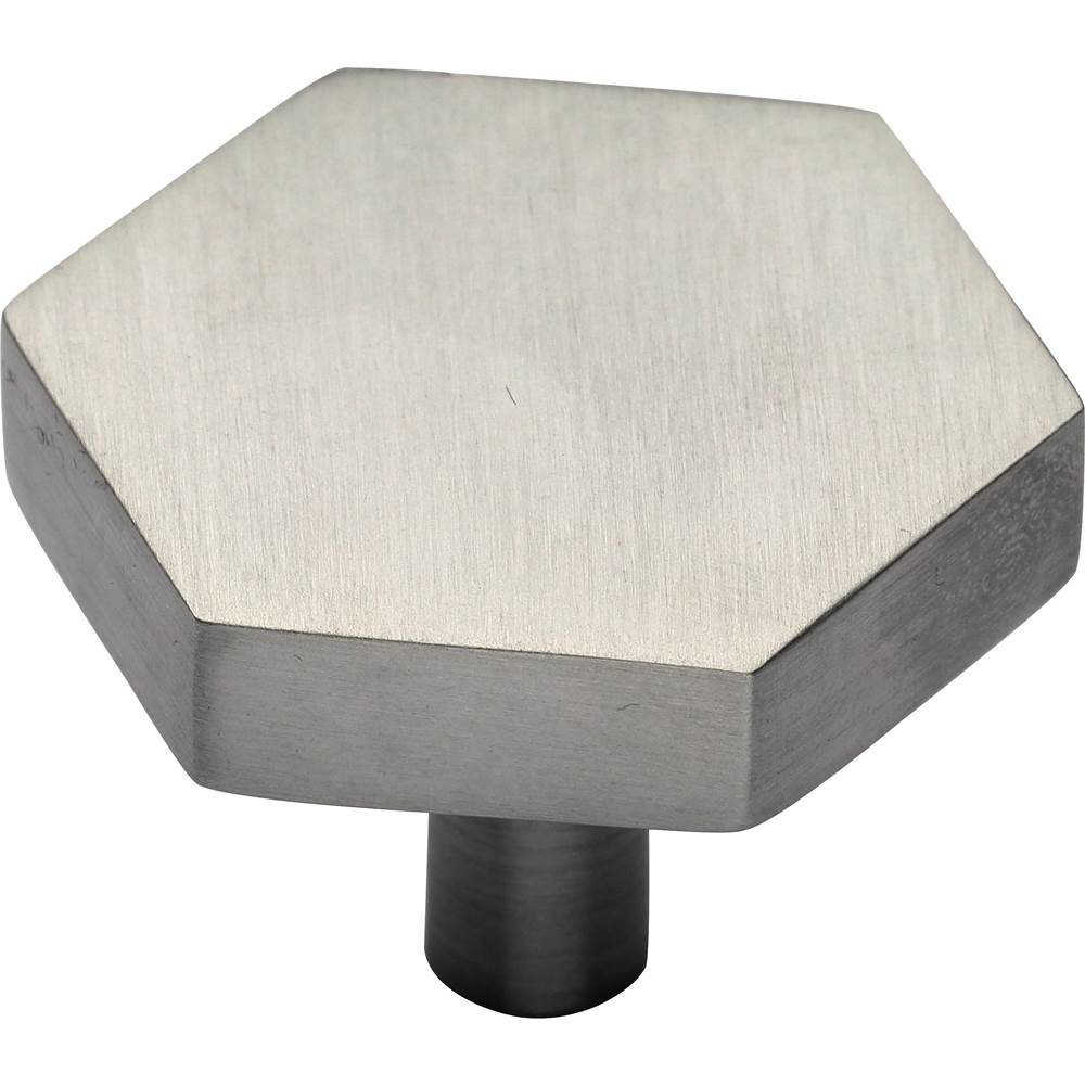 Ashley Norton - Modern Hex Cabinet Knob - Satin Nickel