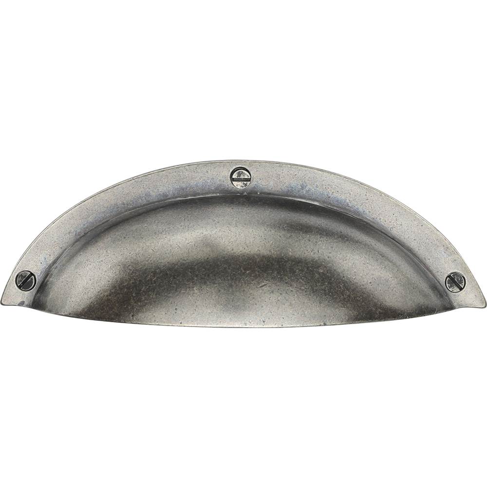 Ashley Norton - Wide Front Mounted Cup Pull - White Medium
