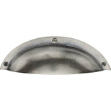 Ashley Norton - Wide Front Mounted Cup Pull - White Medium