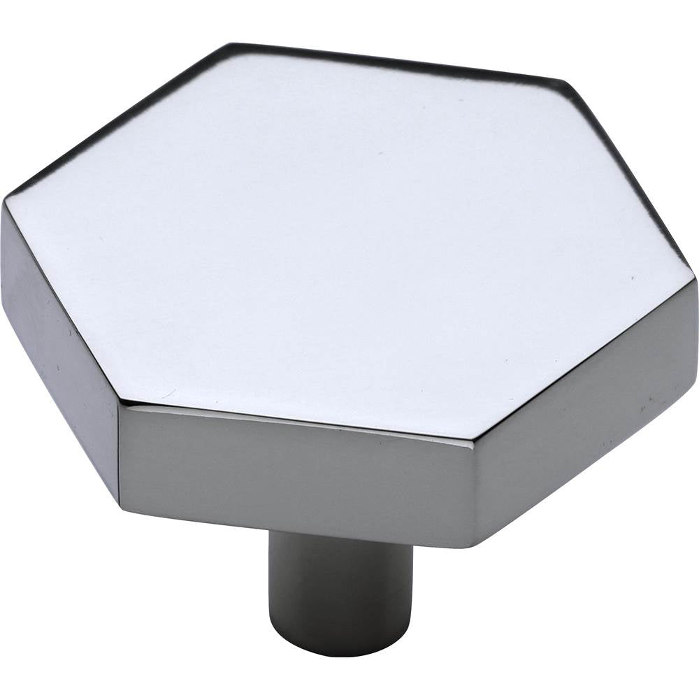 Ashley Norton - Modern Hex Cabinet Knob - Polished Chrome