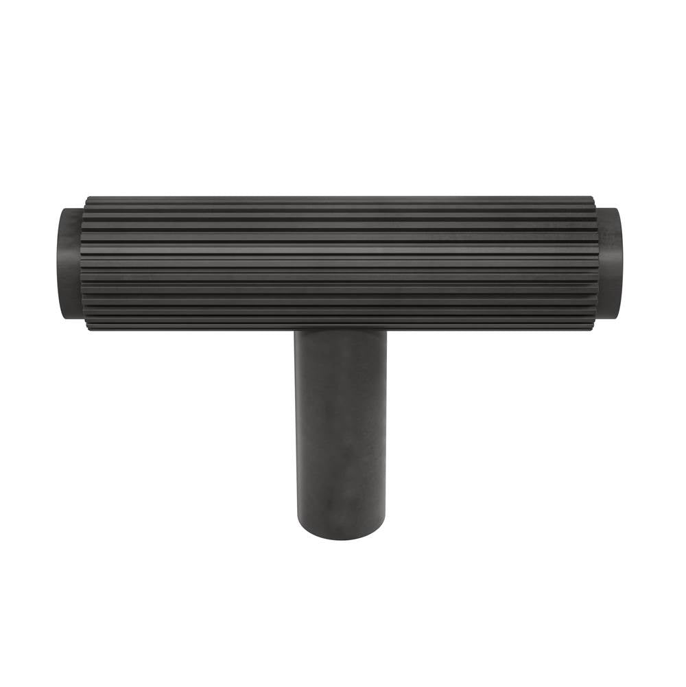 Ashley Norton - Straight Knurled T-Bar Knob - Oil Rubbed Bronze
