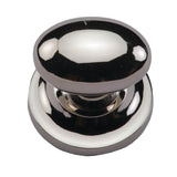 Ashley Norton - Egg Cabinet Knob on Rose - Polished Nickel
