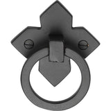 Ashley Norton - Round Ring on Diamond Plate - Black