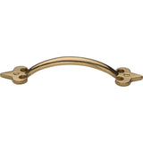 Ashley Norton - Front Mounted Fleur-de-lis Cabinet Pull - Natural Bronze