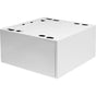 Asko - Pedestal Drawer w/shelf White (Fits Classic Only) - White