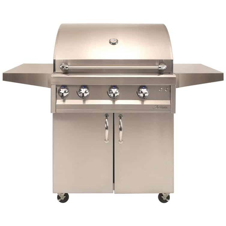Artisan Grills - 32'' 3 Burner With Rotisserie and Light and Cart