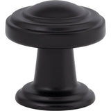 Atlas - Bronte Knob 1 1/8 Inch Matte Black - Matte Black