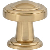 Atlas - Bronte Knob 1 1/8 Inch Warm Brass - Warm Brass