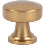 Atlas - Browning Round Knob 1 1/4 Inch Warm Brass - Warm Brass