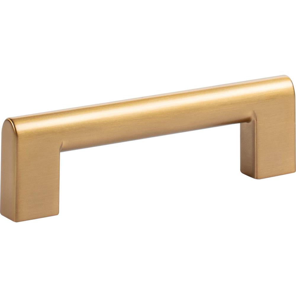 Round Rail Pull 3 3/4 Inch Matte Black