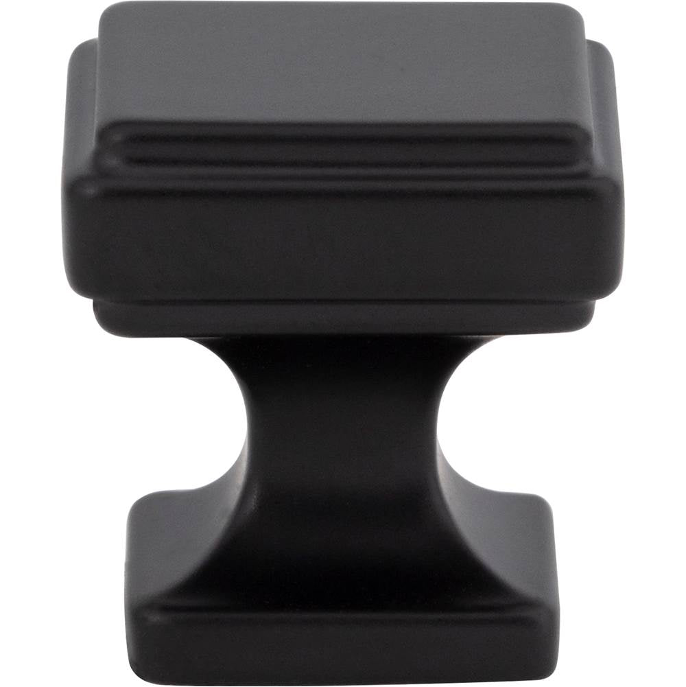 Atlas - Kate Knob 1 1/8 Inch Matte Black - Matte Black