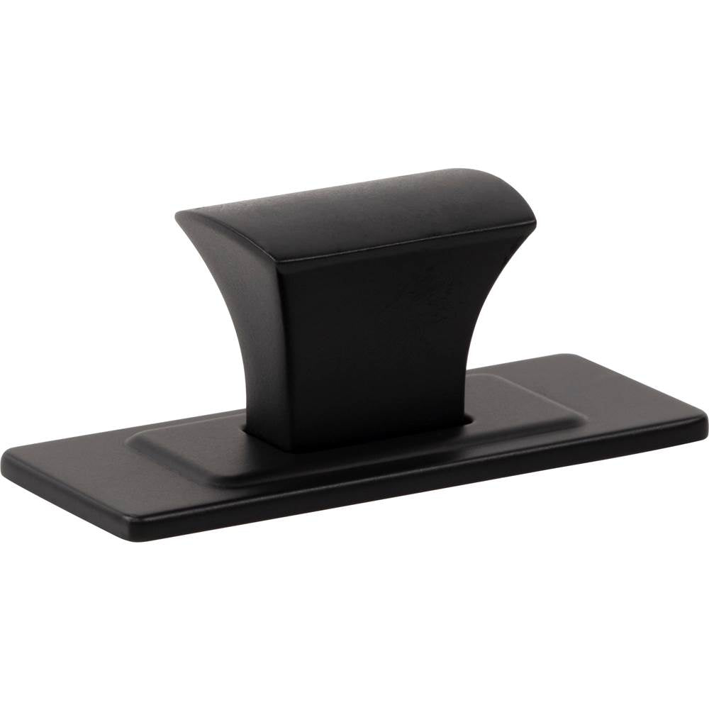 Zander Knob and Backplate 1 1/4 Inch Matte Black