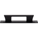 Atlas - Zander Pull and Backplate 3 3/4 Inch (c-c) Matte Black - Matte Black