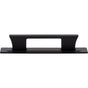 Atlas - Zander Pull and Backplate 3 3/4 Inch (c-c) Matte Black - Matte Black
