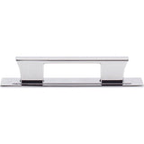 Atlas - Zander Pull and Backplate 3 3/4 Inch (c-c) Polished Chrome - Polished Chrome