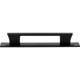 Atlas - Zander Pull and Backplate 5 1/16 Inch (c-c) Matte Black - Matte Black