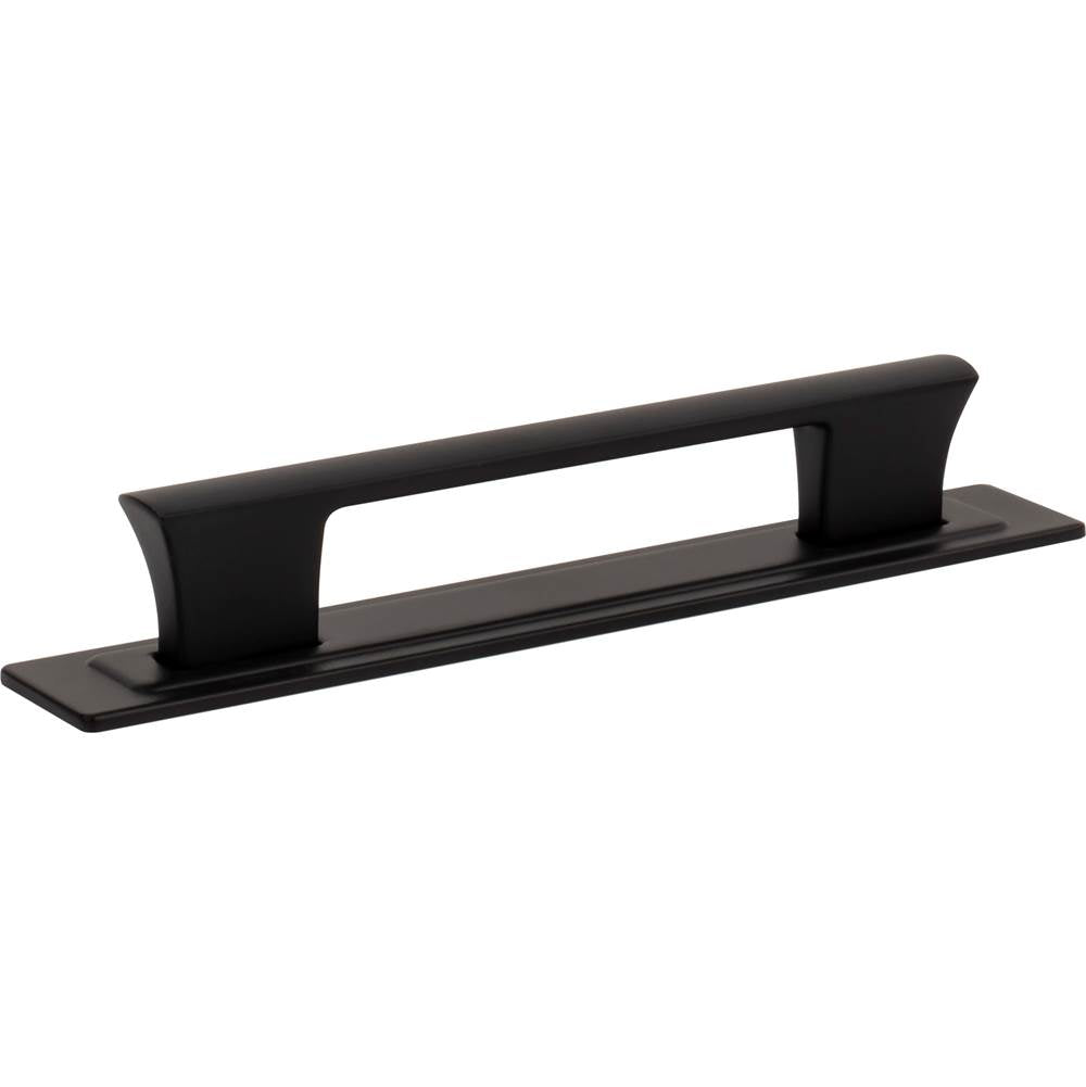 Zander Pull and Backplate 5 1/16 Inch (c-c) Matte Black