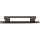 Atlas - Zander Pull and Backplate 5 1/16 Inch (c-c) Slate - Slate