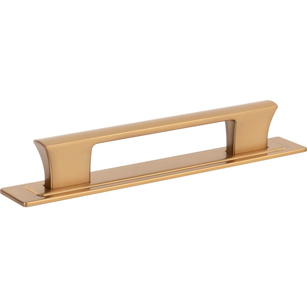 Zander Pull and Backplate 5 1/16 Inch (c-c) Matte Black
