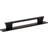 Zander Pull and Backplate 6 5/16 Inch (c-c) Matte Black