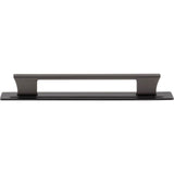 Atlas - Zander Pull and Backplate 6 5/16 Inch (c-c) Slate - Slate