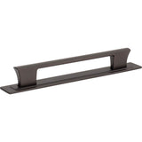 Zander Pull and Backplate 6 5/16 Inch (c-c) Matte Black