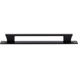 Atlas - Zander Pull and Backplate 7 9/16 Inch (c-c) Matte Black - Matte Black