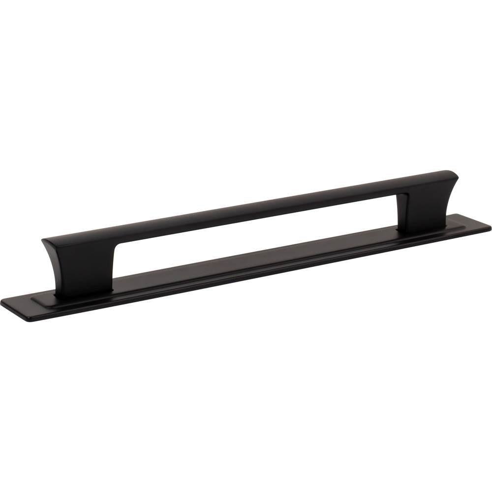 Zander Pull and Backplate 7 9/16 Inch (c-c) Matte Black