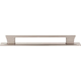 Atlas - Zander Pull and Backplate 7 9/16 Inch (c-c) Brushed Nickel - Brushed Nickel