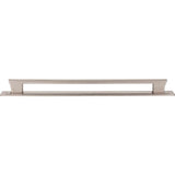 Atlas - Zander Pull and Backplate 12 Inch (c-c) Brushed Nickel - Brushed Nickel