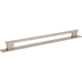 Zander Pull and Backplate 12 Inch (c-c) Matte Black
