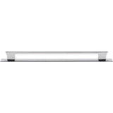 Atlas - Zander Pull and Backplate 12 Inch (c-c) Polished Chrome - Polished Chrome