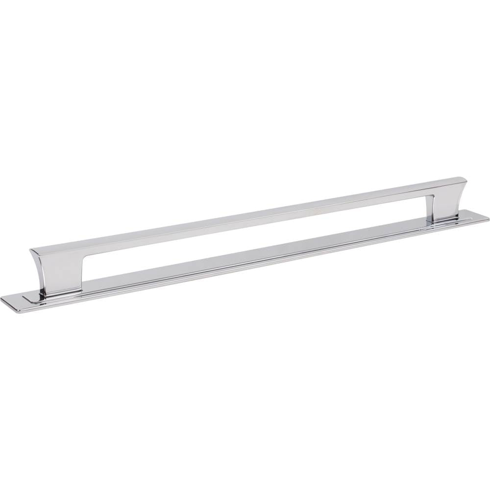 Zander Pull and Backplate 12 Inch (c-c) Matte Black
