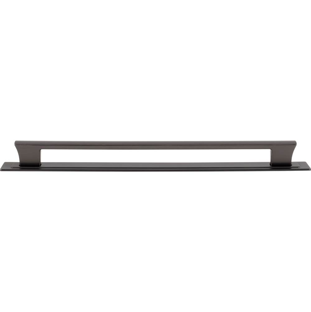 Atlas - Zander Pull and Backplate 12 Inch (c-c) Slate - Slate