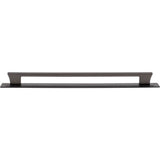 Atlas - Zander Pull and Backplate 12 Inch (c-c) Slate - Slate
