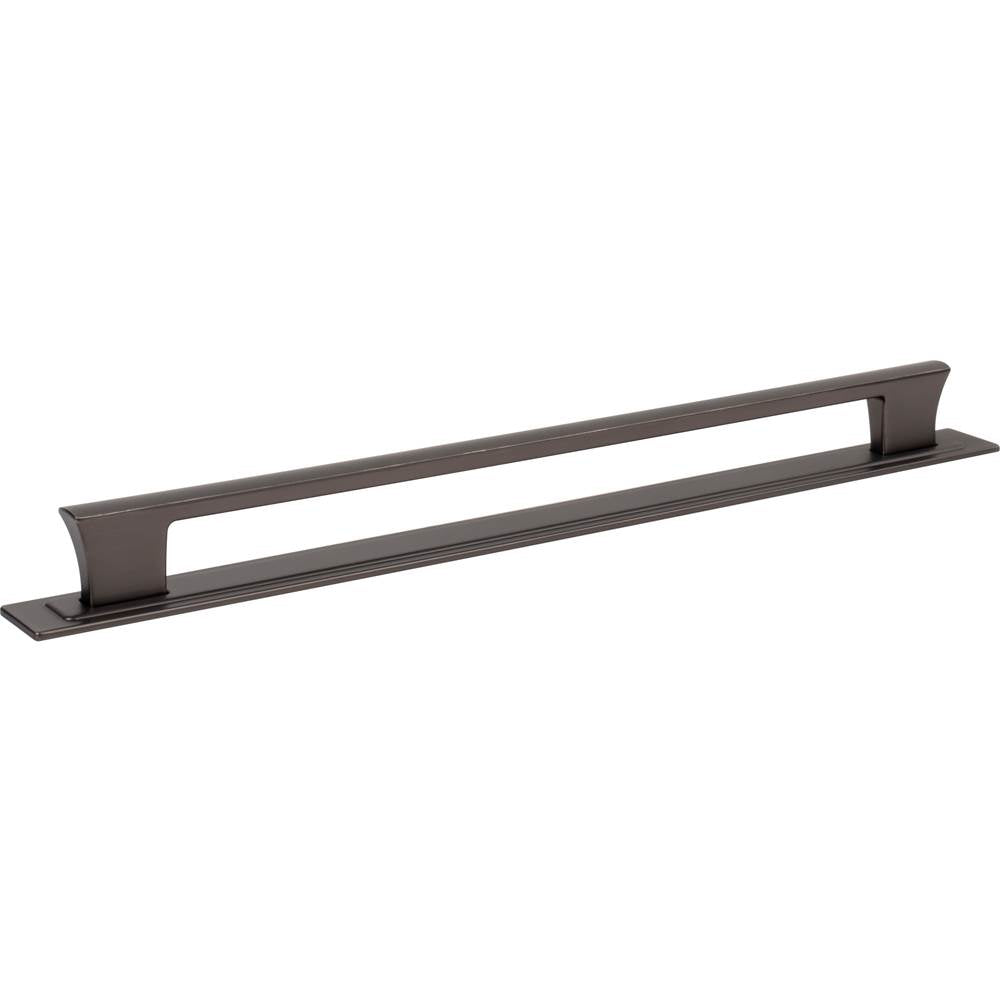 Zander Pull and Backplate 12 Inch (c-c) Matte Black
