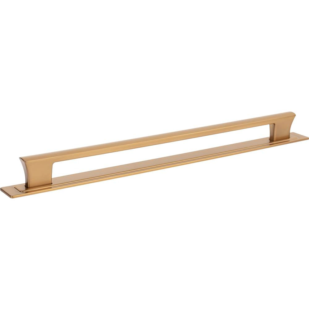 Zander Pull and Backplate 12 Inch (c-c) Matte Black