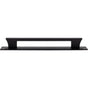 Atlas - Zander App Pull and Backplate 12 Inch (c-c) Matte Black - Matte Black