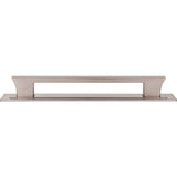 Atlas - Zander App Pull and Backplate 12 Inch (c-c) Brushed Nickel - Brushed Nickel