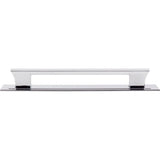 Atlas - Zander App Pull and Backplate 12 Inch (c-c) Polished Chrome - Polished Chrome