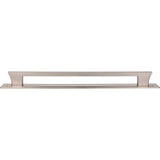 Atlas - Zander App Pull and Backplate 18 Inch (c-c) Brushed Nickel - Brushed Nickel