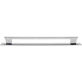 Atlas - Zander App Pull and Backplate 18 Inch (c-c) Polished Chrome - Polished Chrome