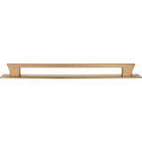 Atlas - Zander App Pull and Backplate 18 Inch (c-c) Warm Brass - Warm Brass