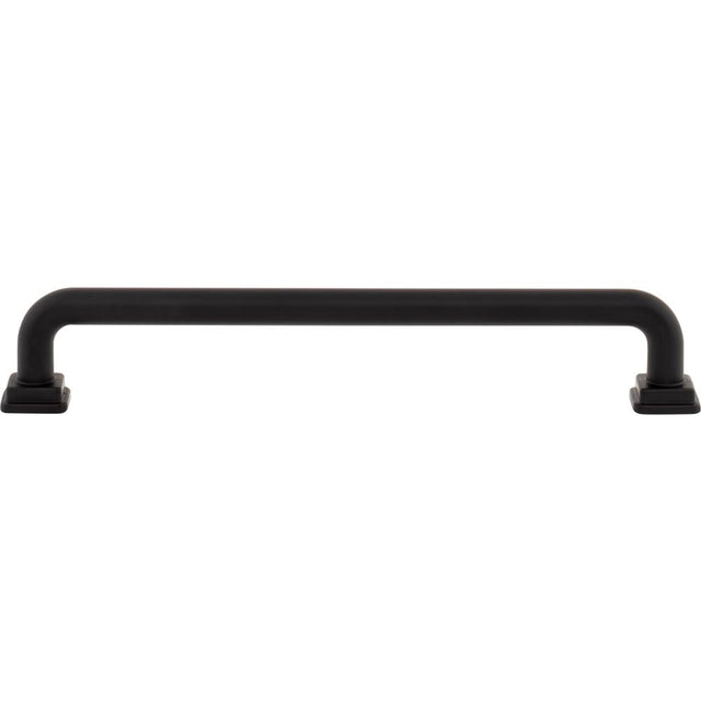 Atlas - Kimberton Pull 6 5/16 Inch (c-c) Matte Black - Matte Black