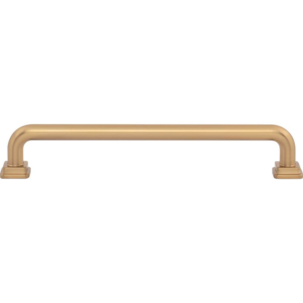 Atlas - Kimberton Pull 6 5/16 Inch (c-c) Warm Brass - Warm Brass