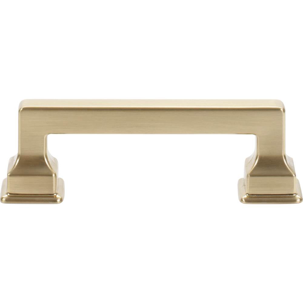 Atlas - Erika Pull 3 Inch (c-c) Warm Brass - Warm Brass