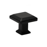 Sweetbriar Lane Square Knob 1 1/4 Inch Matte Black