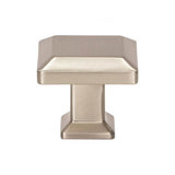 Atlas - Sweetbriar Lane Square Knob 1 1/4 Inch Brushed Nickel - Brushed Nickel