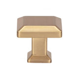 Atlas - Sweetbriar Lane Square Knob 1 1/4 Inch Warm Brass - Warm Brass