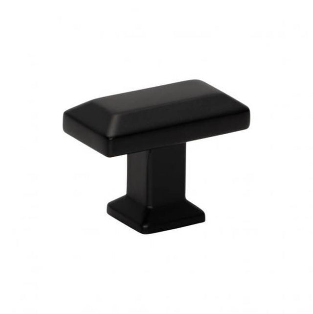 Atlas - Sweetbriar Lane Rectangle Knob 1 3/8 Inch Matte Black - Matte Black